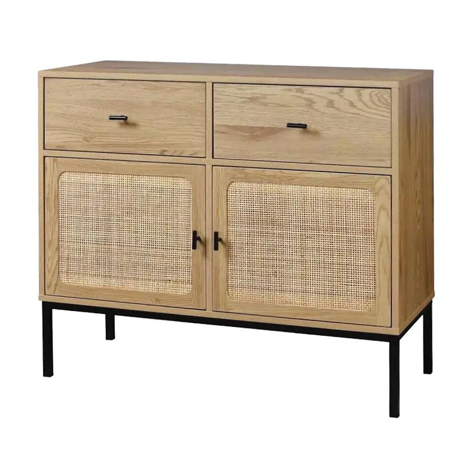 CALICOSY - Dressoir JAYA - Licht hout - 79x90x39 cm