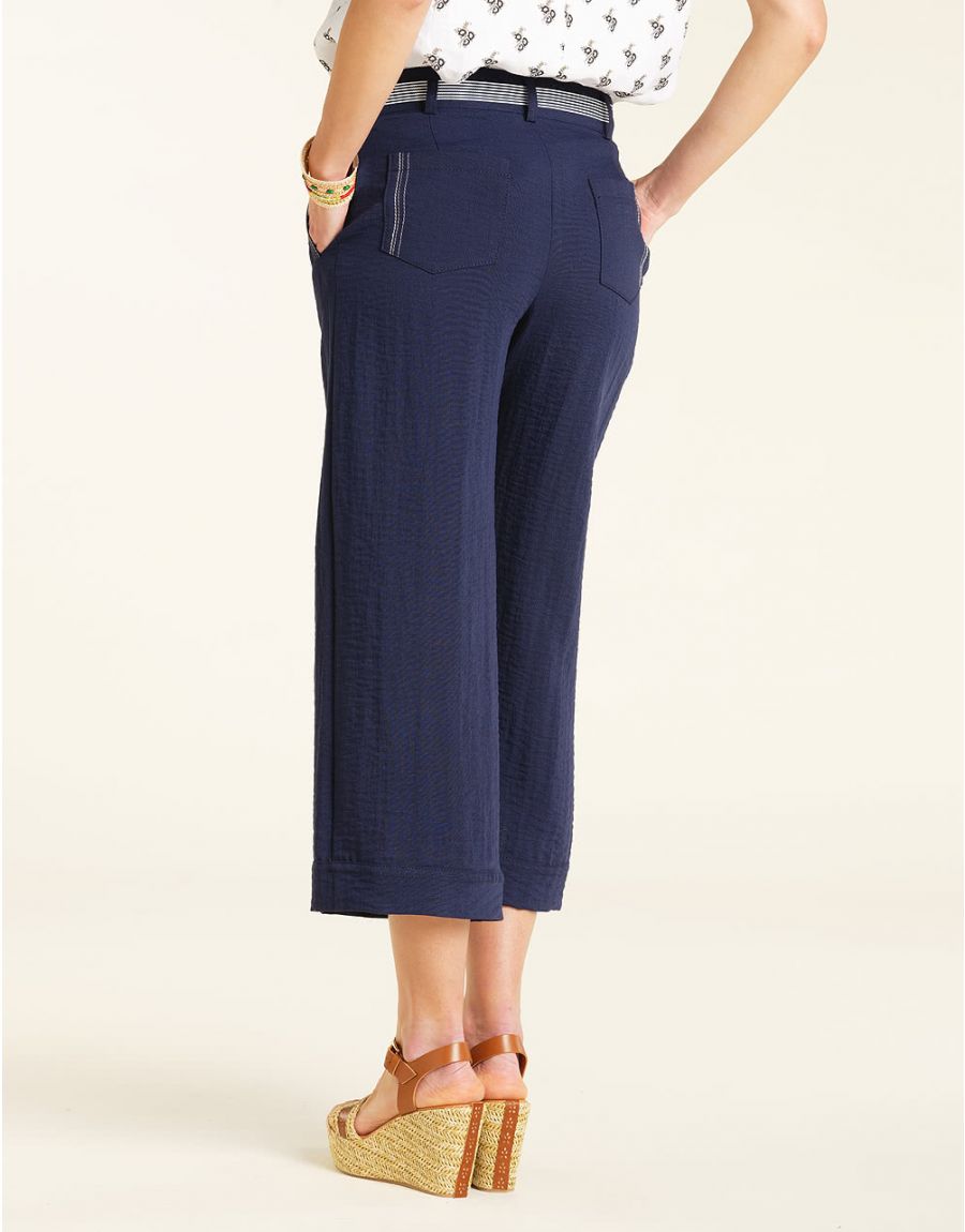 Pantalon 7/8e bleu marine