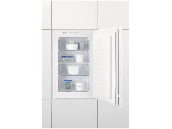 Electrolux LUB3AE88S - Fryser - stående - til indbygning - niche - bredde: 56 cm - dybde: 55 cm - højde: 87.4 cm - 98 liter - Klasse E - hvid