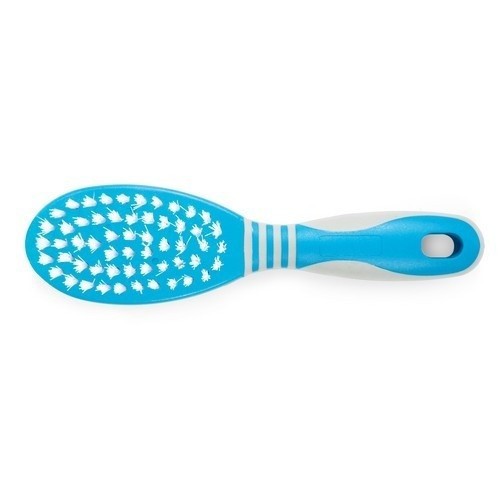 Escova ergonômica macia para cães, azul