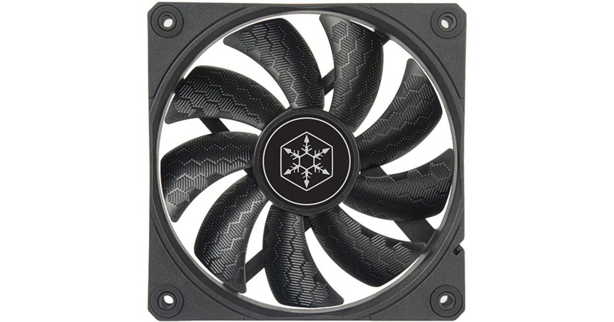 SilverStoneShark Force 120 case fan  (Zwart, 120 x 120 x 25 mm, PWM)