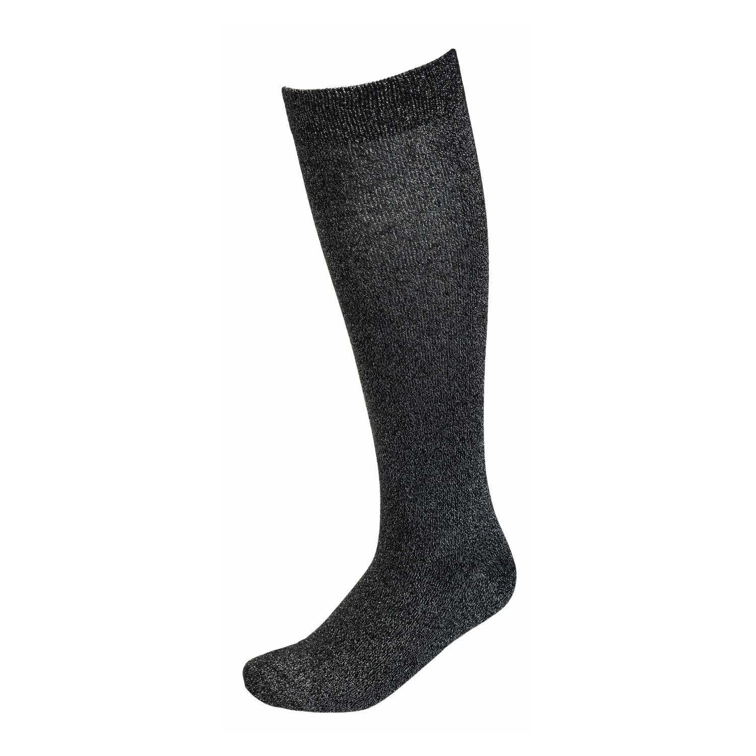 Cheval de Luxe Kniestrümpfe mit Glitzergarn  - black