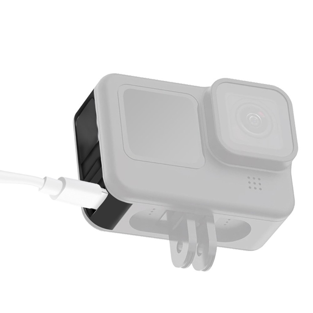 GoPro Hero 12 / 11 / 10 / 9 Black Aluminium Batterie Akkudeckel Ersatzteil staubdicht - Schwarz