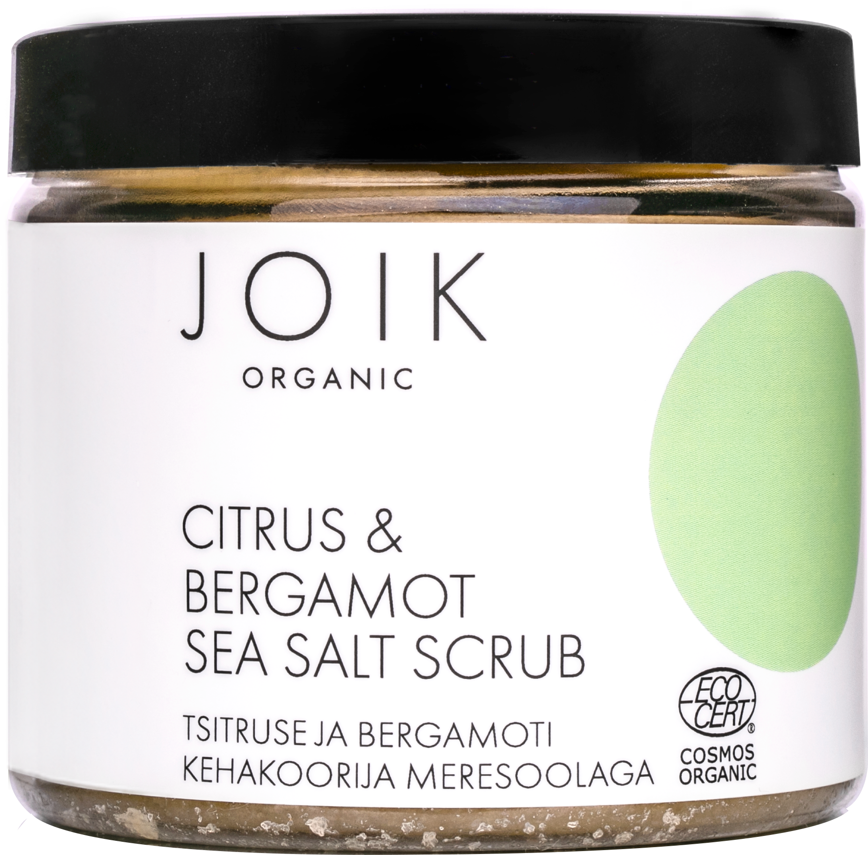 JOIK Organic  Citrus & Bergamot Sea Salt Scrub, 240 g
