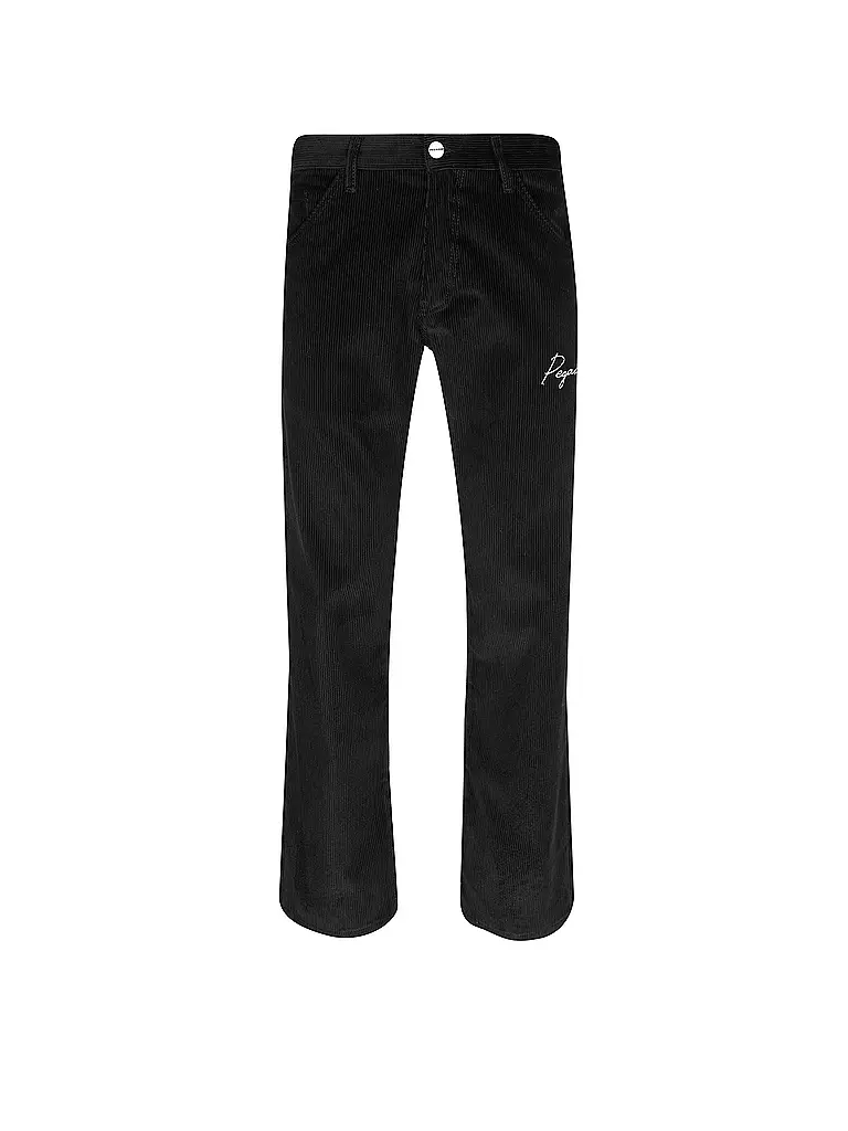 PEGADOR Cordhose  Straight Fit  schwarz