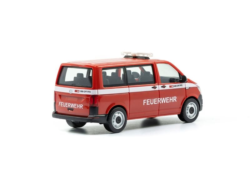 ACE VW T6 Feuerwehr Einsatzfahrzeug 1:87 Miniatur Einsatzfahrzeug der SBB Feuerwehr
