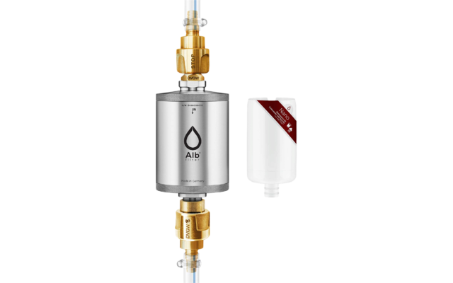 Alb Filter® TRAVEL Nano Trinkwasserfilter - Keimsperre für den Festeinbau Edelstahl Natur