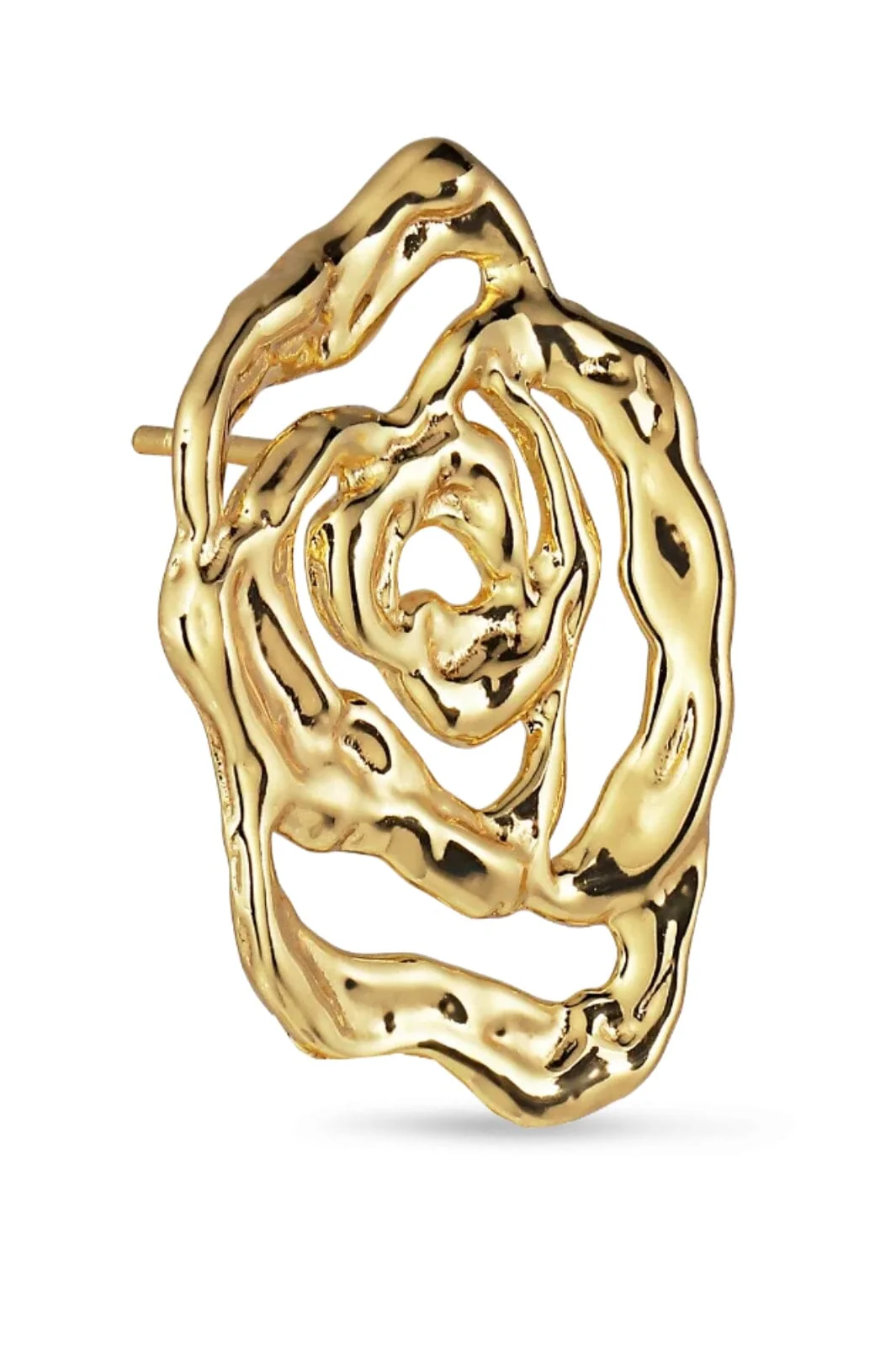 Jane Kønig Rose Earring forgyldt