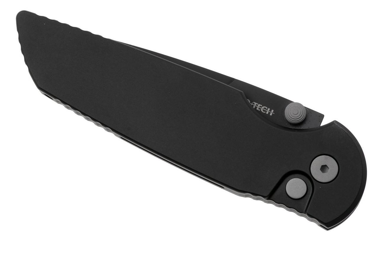Pro-Tech TR-3 Integrity INT103, Black DLC CPM S35VN, Solid Black Manual Aluminum, zakmes