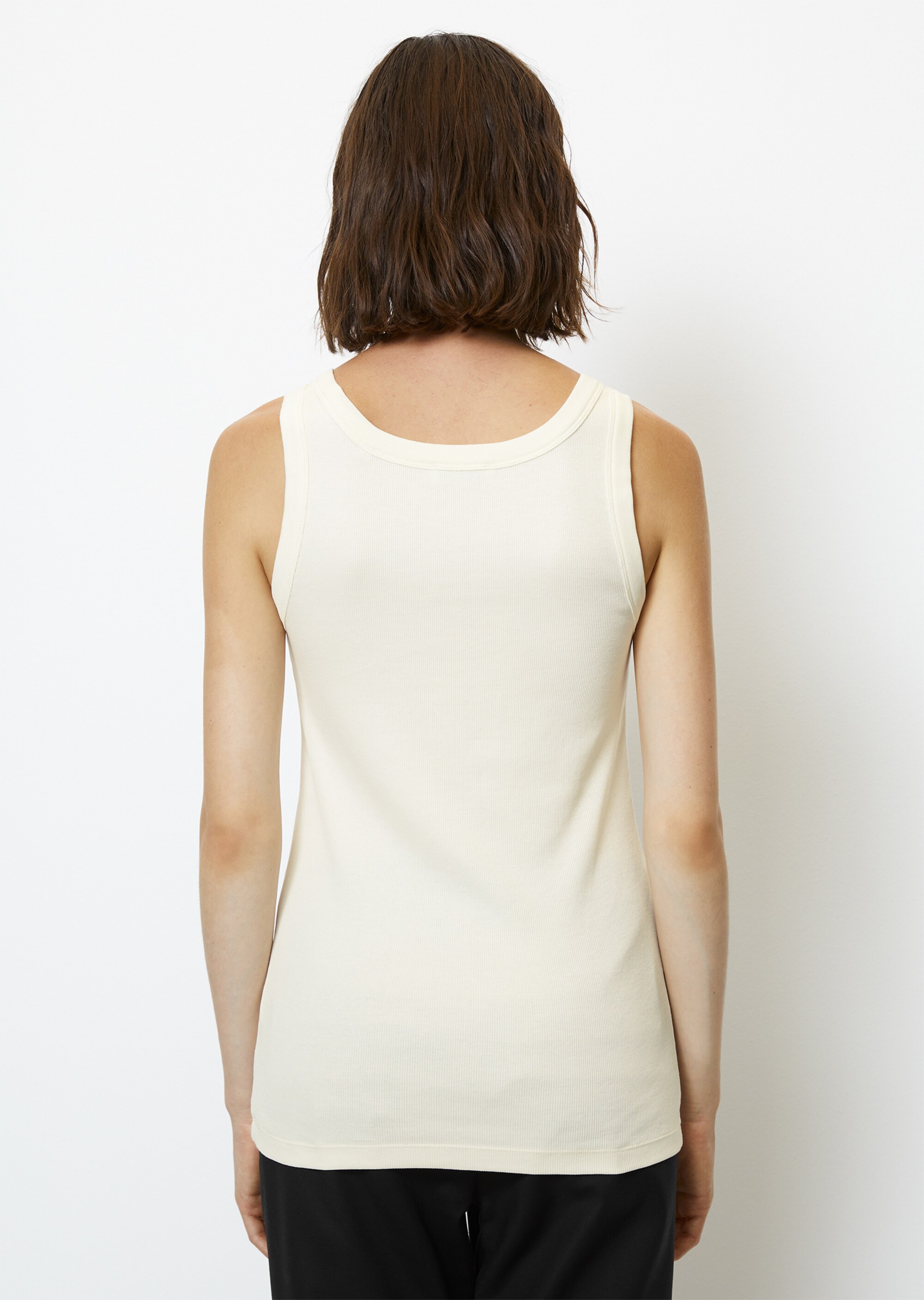 Ripp-Jersey-Tanktop aus Organic Cotton-Stretch