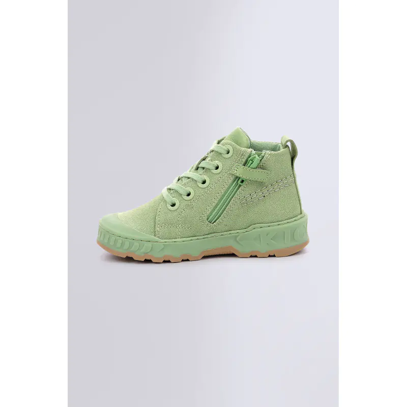 KICKRUP VERT CLAIR SNEAKERS HAUTES Textile Fille
