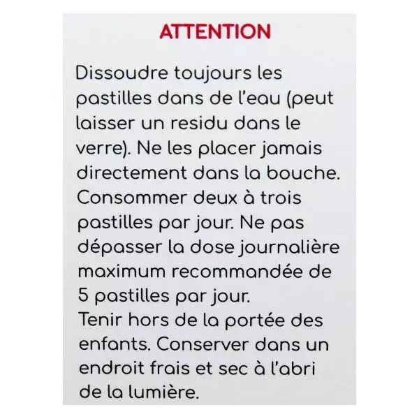 Hydratis Solution d'Hydratation Citron Fleur de Sureau Lot de 3 x 20 pastilles
