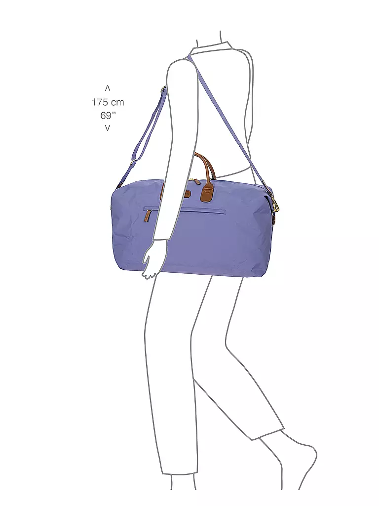BRICS Reisetasche X-Travel 55cm Lilla lila