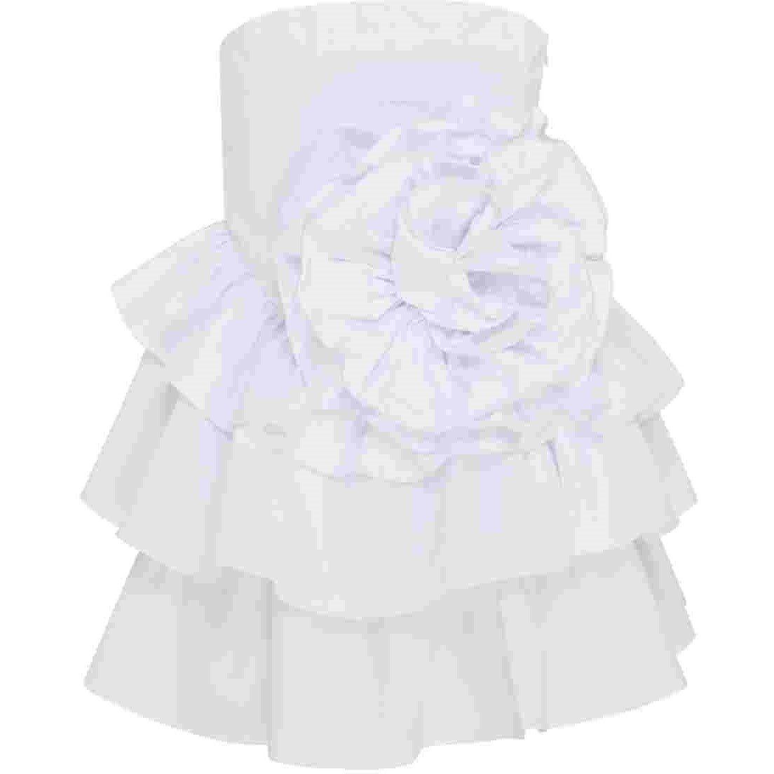 Collective The Label White Frill Layered Mini Dress