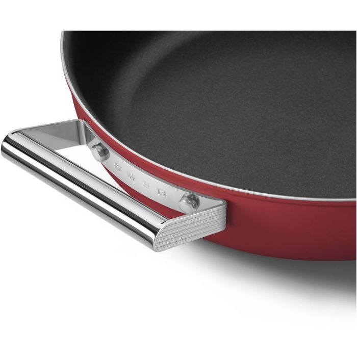 SMEG Schmorpfanne mit Deckel 28 cm CKFD2811RDM Rot