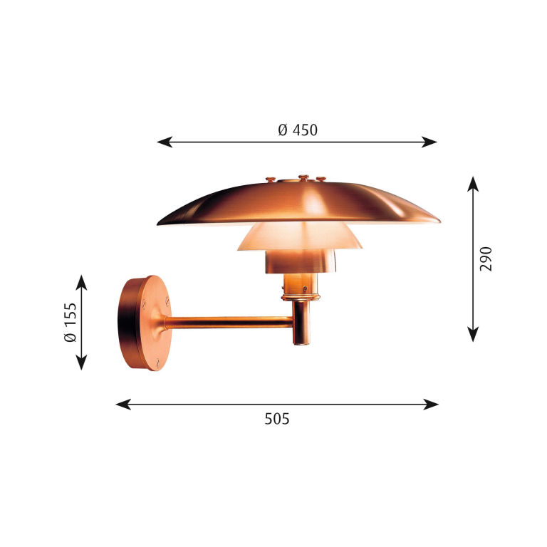 Louis Poulsen PH wandlamp