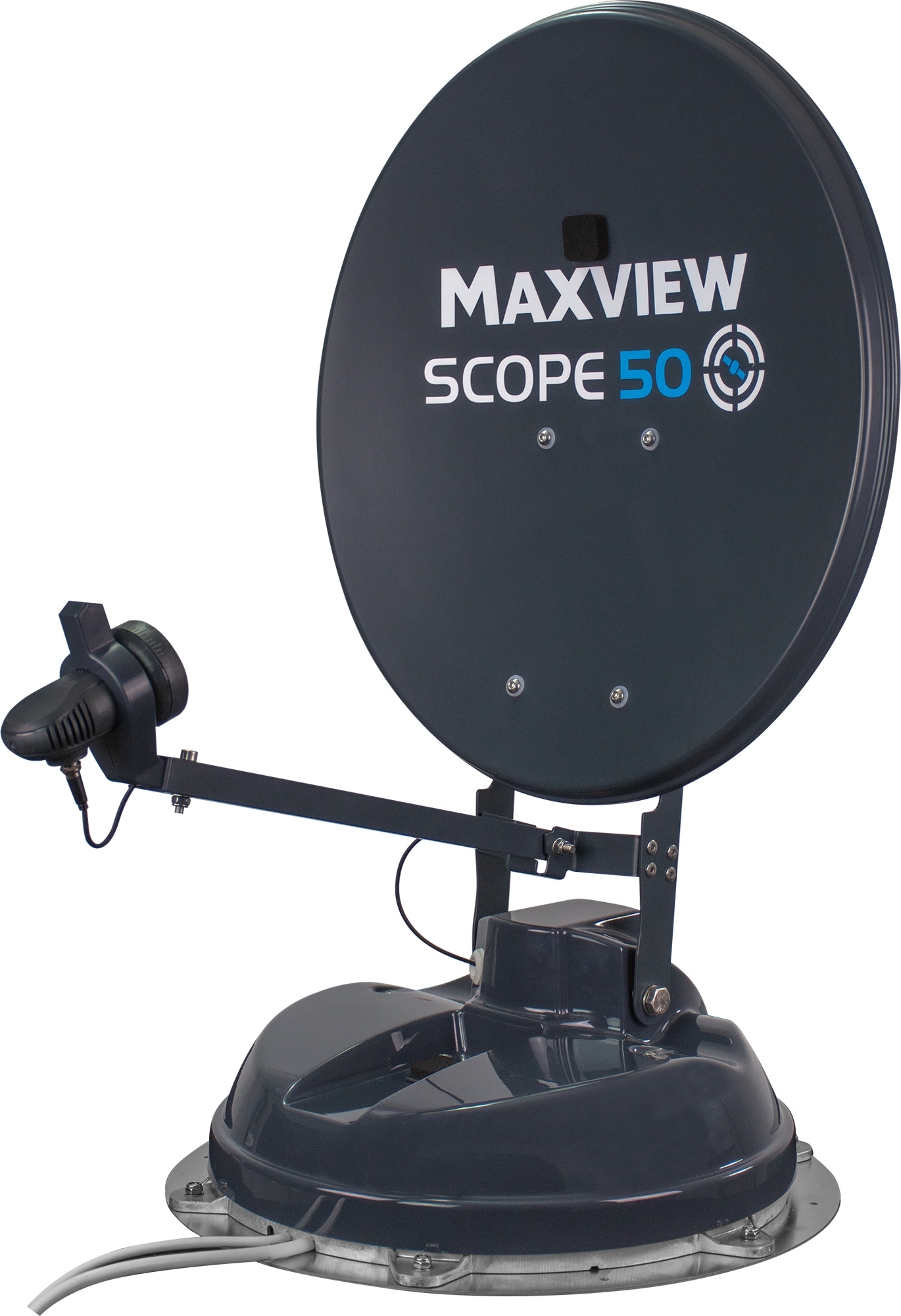Maxview Scope 50 Vollautomatische Sat-Antenne für Campervans und Wohnwägen Single-LNB / Skew manuell