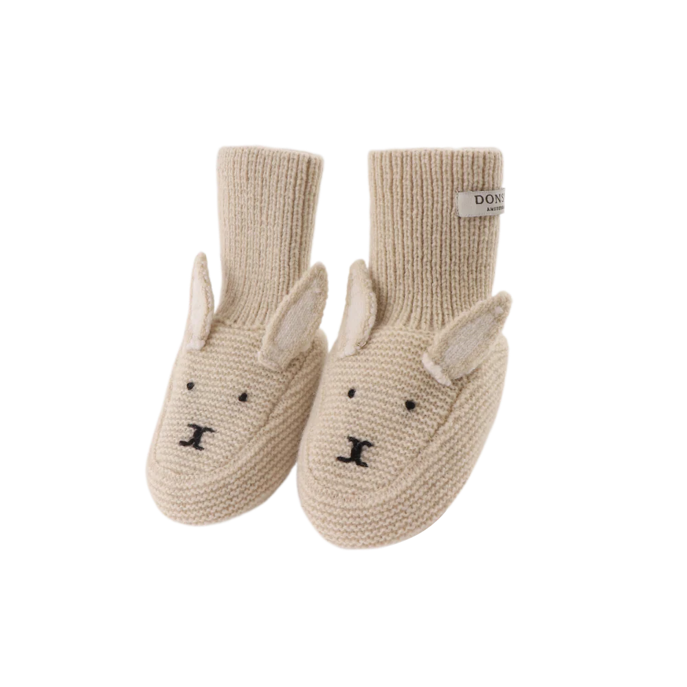 Maicer Merino Wool Booties | Bunny | Soft Sand