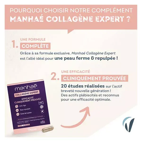 Manhaé Collagen Expert Anti-Idade Pele Firme e Radiante 30 cápsulas