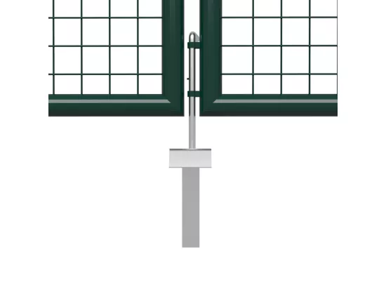 Portail de jardin Acier 500 x 100 cm Vert