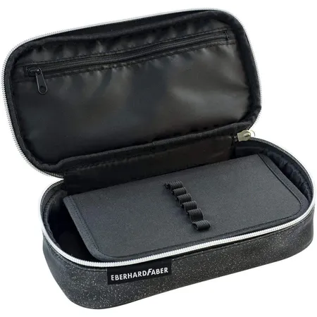 Eberhard Faber 577587 - Schlamper-Box in Glitzer-Anthrazit