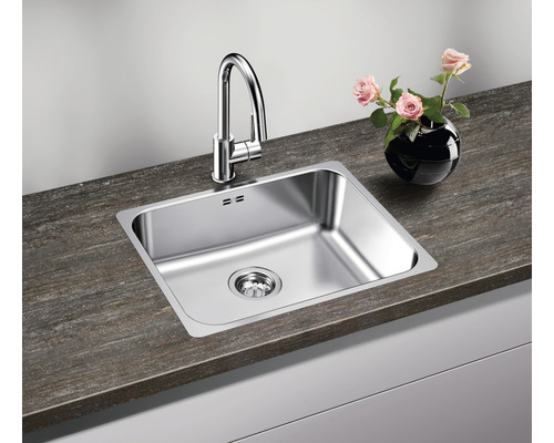 Blanco SUPRA 500-IF R12 spoelbak, 500 x 540 mm, roestvrij staal, geborstelde afwerking, 526351