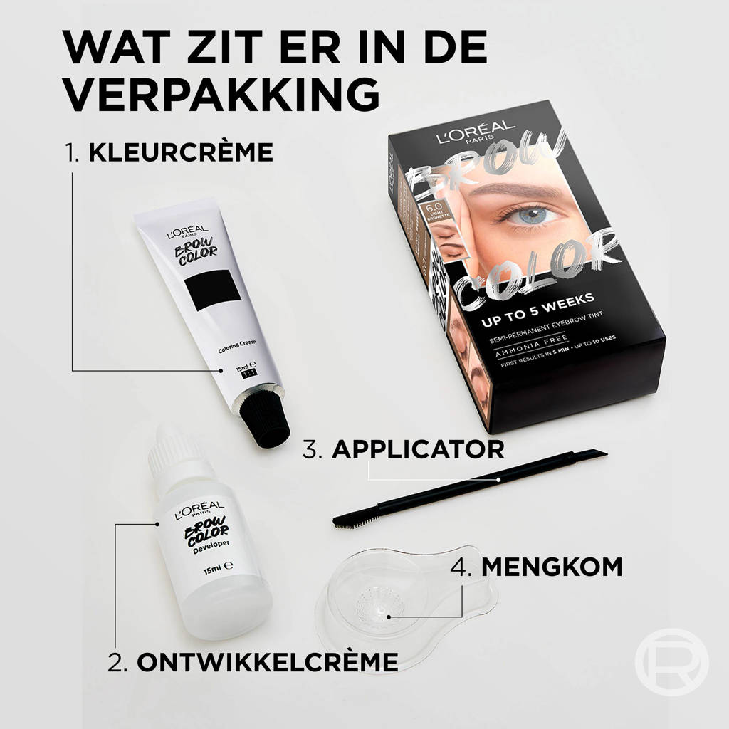 Brow Color wenkbrauwverf - 1.0 Black - 30 ml