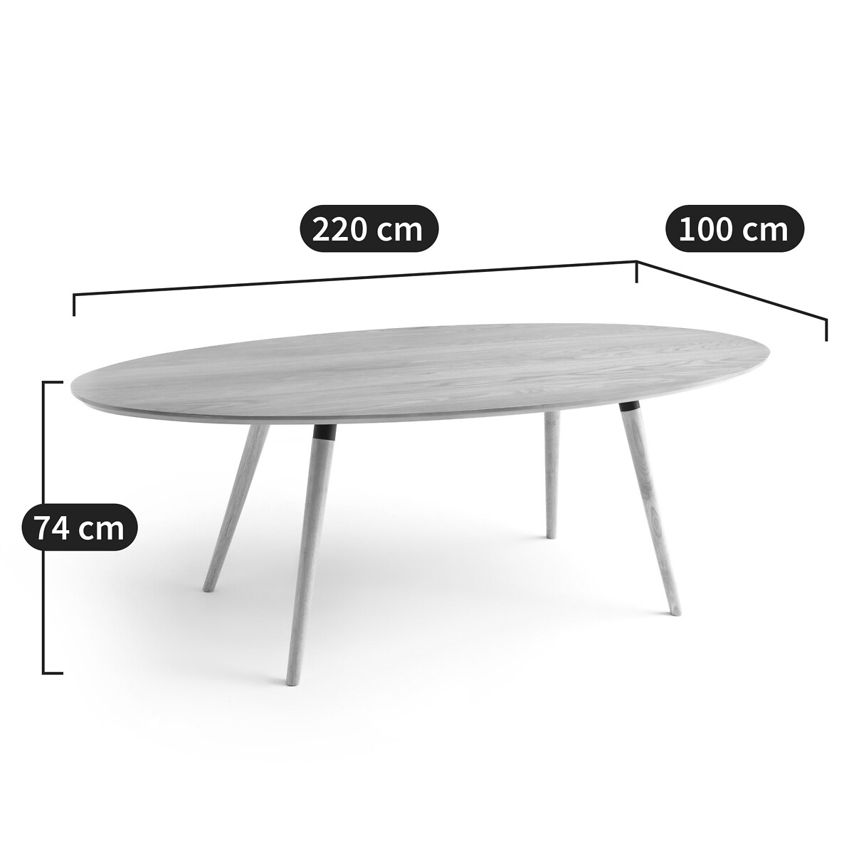 SO'HOME<br>Mesa oval para 6/8 pessoas, Blutante