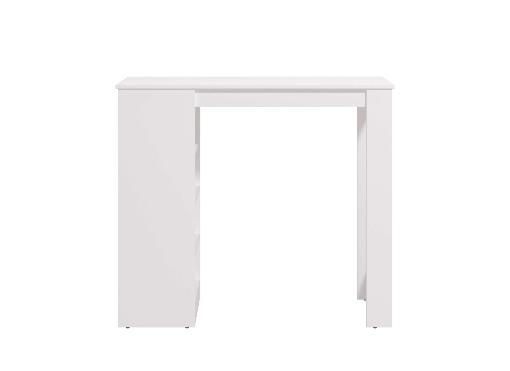 Home affaire Bartisch »Valence, 120x50x150 cm, Küchentisch, Bartresen, Stehtisch, Bartheke« mit 4 Regalfächern, Eiche-Optik oder Weiss, Stilvoll und zeitloser