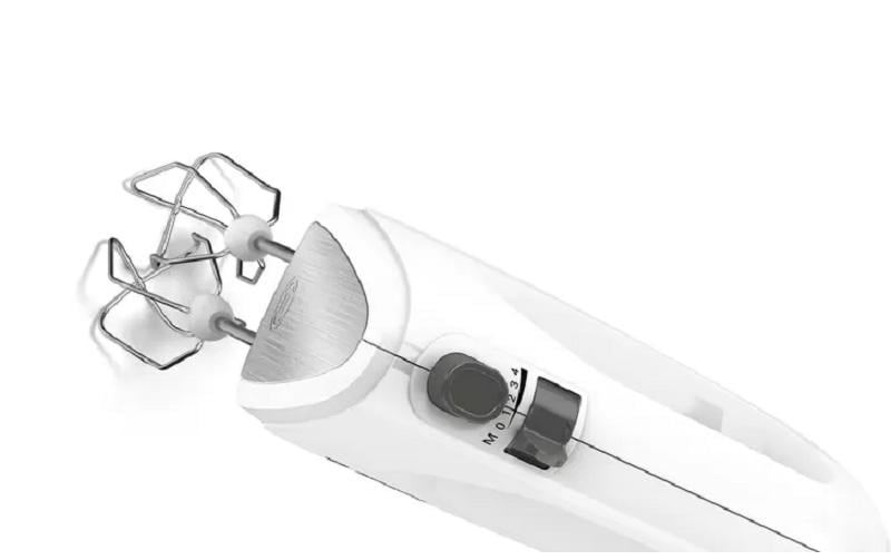 Handmixer CleverMixx MFQ24200 WeissHandrührer mit 4 Geschwindigkeiten plus Turbofunktion