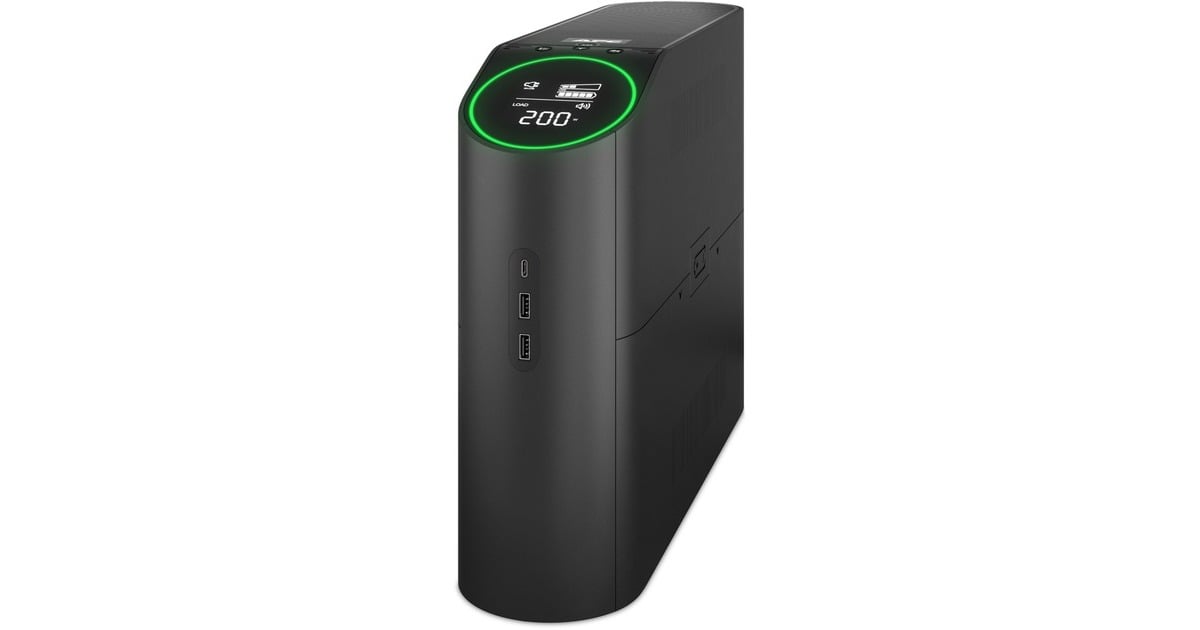 APCBack-UPS Pro Gaming BGM2200B-GR ups  (Zwart, 2200VA/1320W, 4x Schuko & 2x C13 uitgang, 3x USB charger, USB dataport)