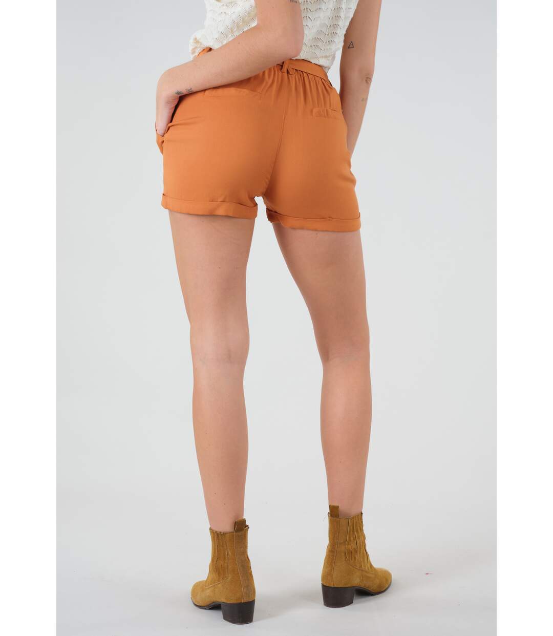 Short fluide avec poches plaquées MERIDA
