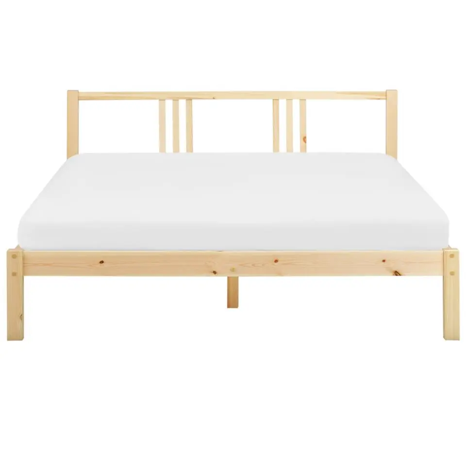 VANNES - Bed - Lichthout - 160 x 200 cm - Dennenhout