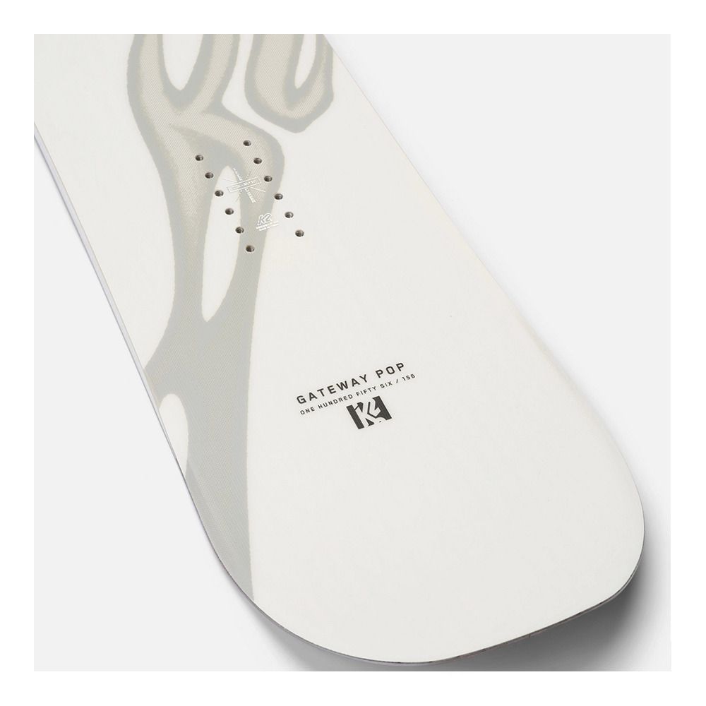 K2 GATEWAY POP 2024 - Snowboard all mountain Homme white/orange