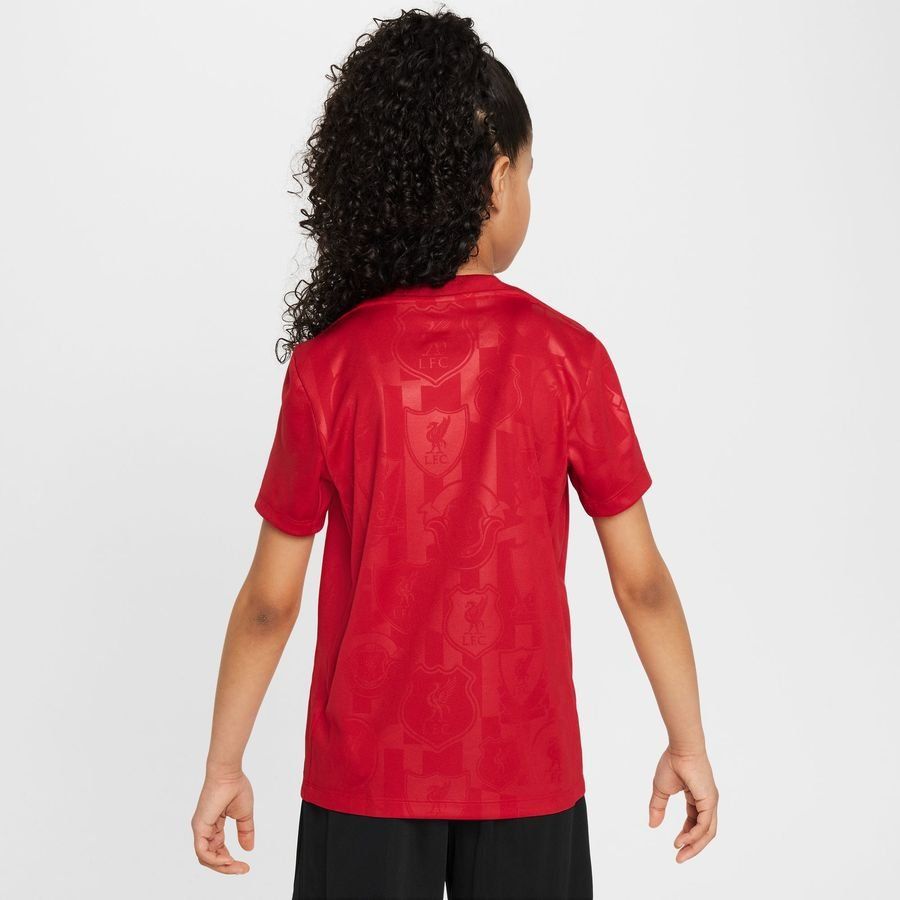 Liverpool T-shirt d'Entraînement Dri-FIT Academy Pro Avant-Match - Rouge/Jaune Enfant
