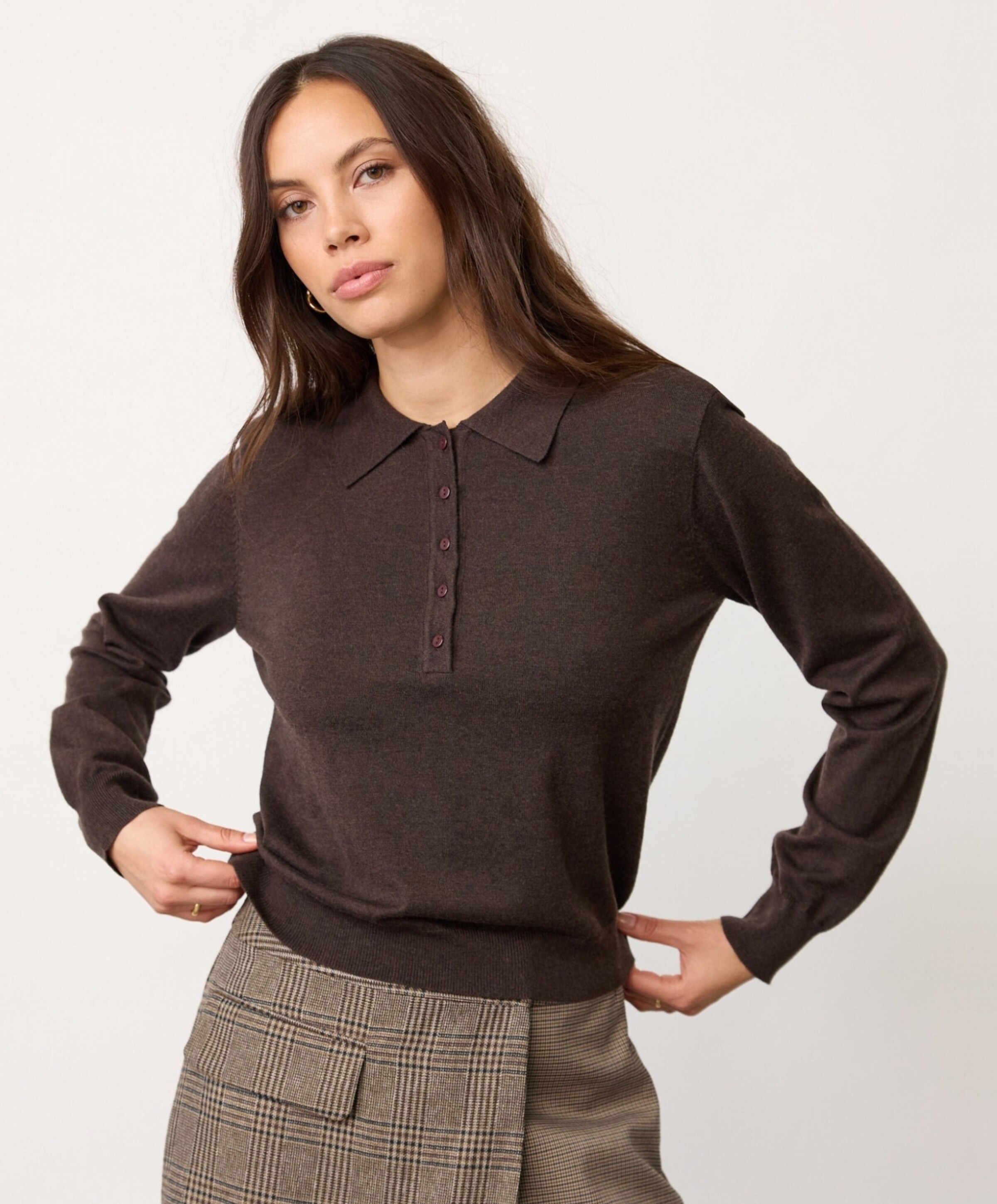 Co'Couture Dames trui bruin