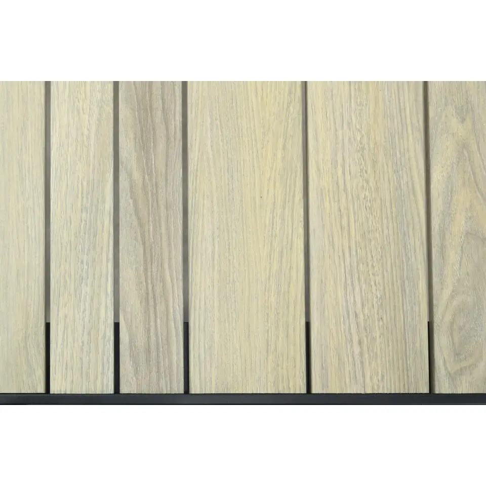 VDG Nola tuintafel 90x90 cm. - Antraciet/Houtlook