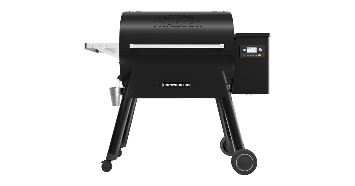 TraegerIronwood 885 barbecue  (Zwart, Model 2020, D2 Controller, WiFIRE Technologie)