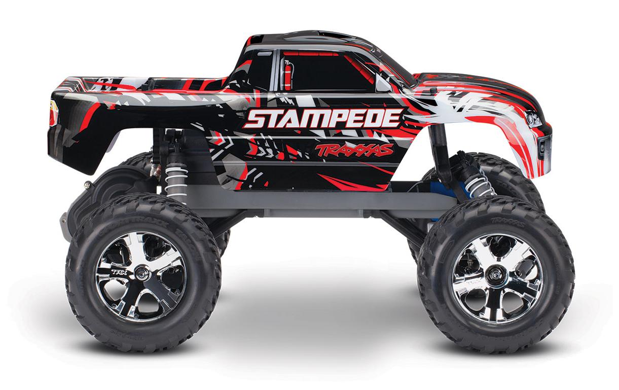 Monster Truck Stampede 2WD, Rot , ARTR, 1:10<br>Monstertruck mit Heckantrieb und 550er Bürstenmotor