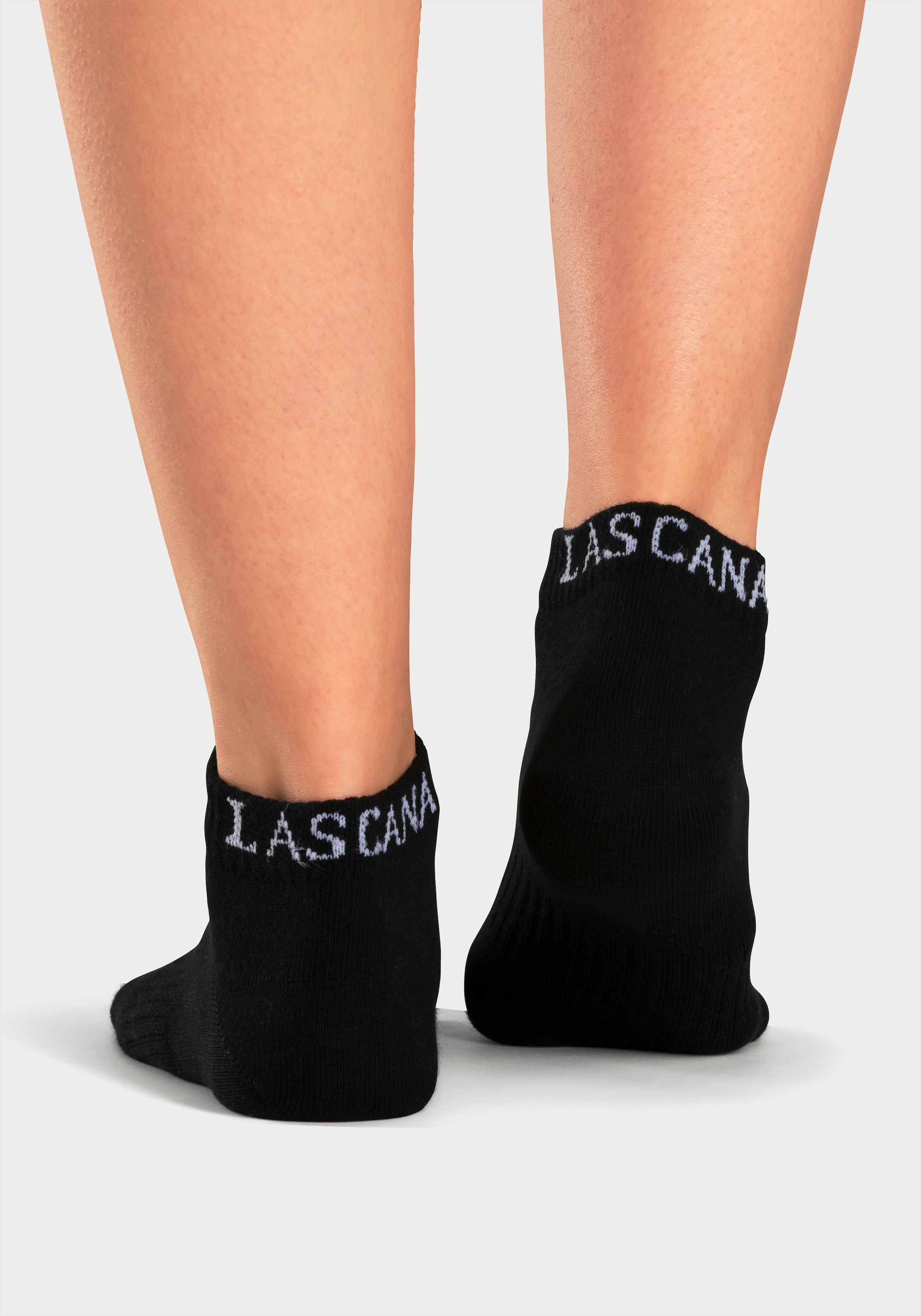 LASCANA ACTIVE Sneakersocken Packung, 6 Stk. tlg. mit eingestricktem Marken Logo
