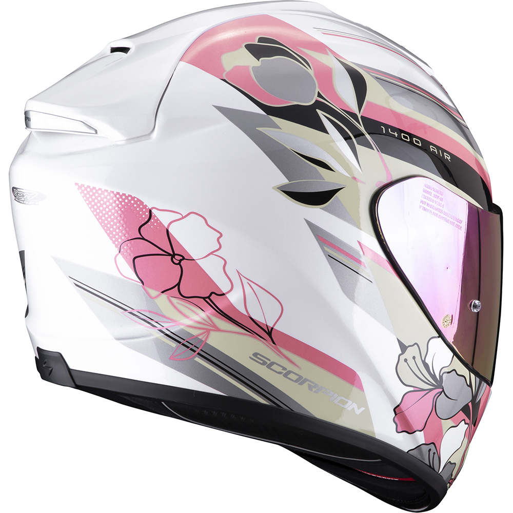 Scorpion - Casque Exo-1400 Evo Air Gaia Blanc brillant / Rose