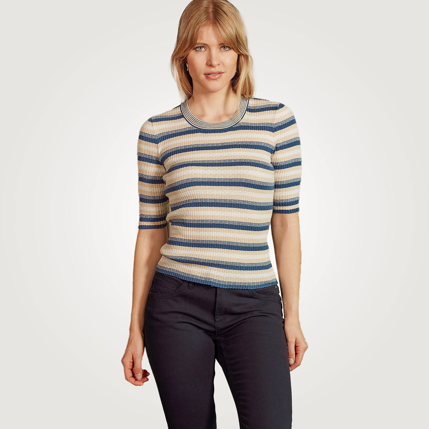 Trendiges Damen Strick T-Shirt