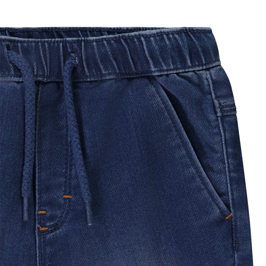 Jean jogger uni pour bébé garçon - Bleu moyen