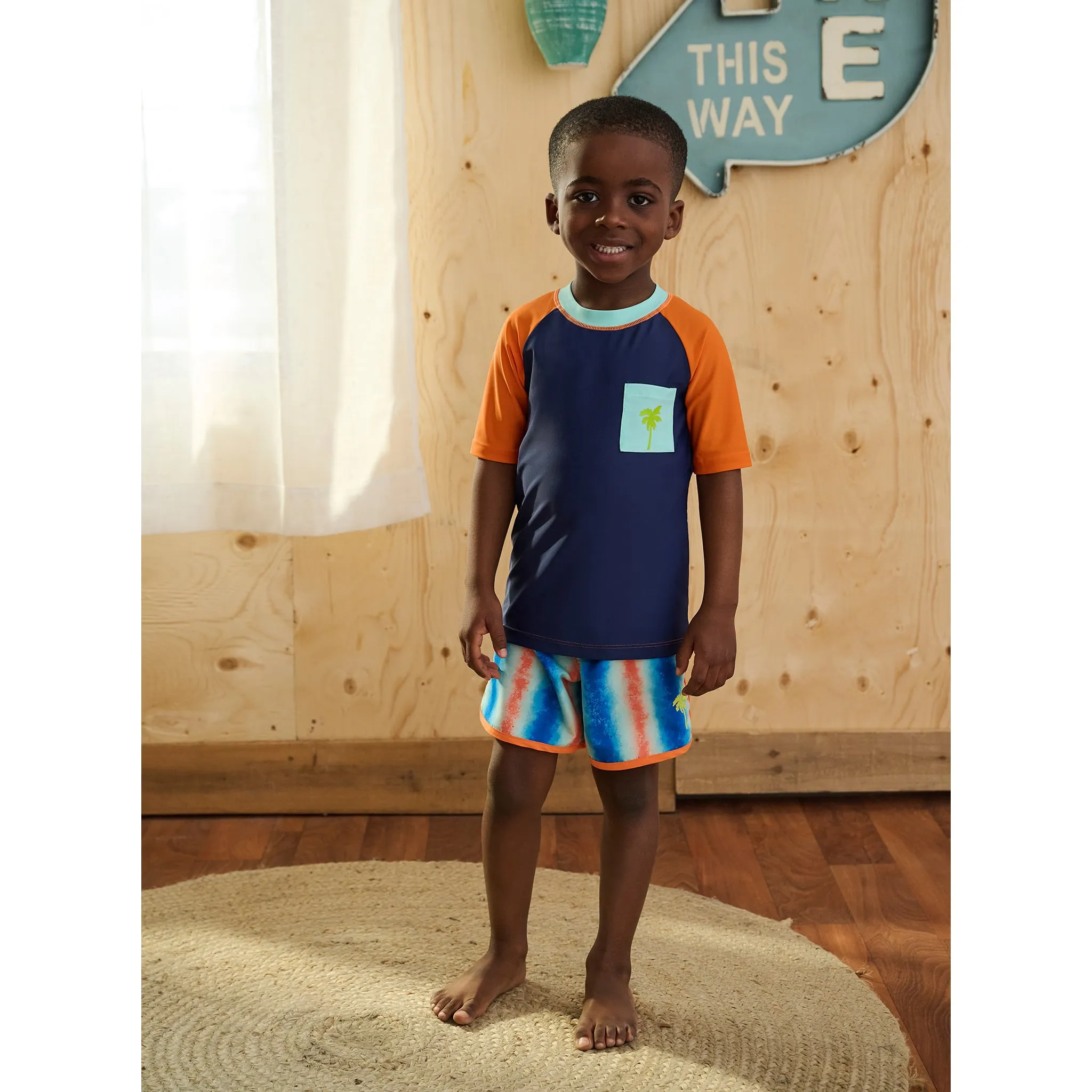 Hatley T-Shirt Maillot Palmier 3-6ans
