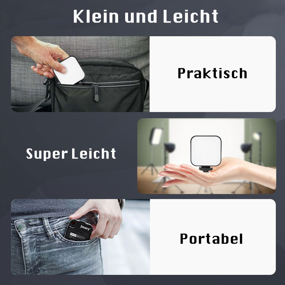 LED Foto Licht Dimmbare Video Beleuchtung mit 1/4