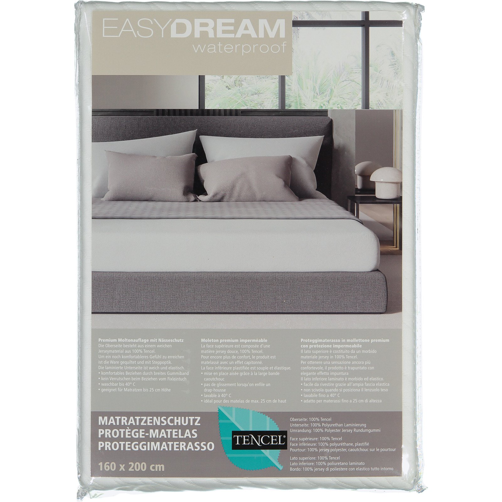 Molton Tencel wasserfest 180 x 200 x 35 cm