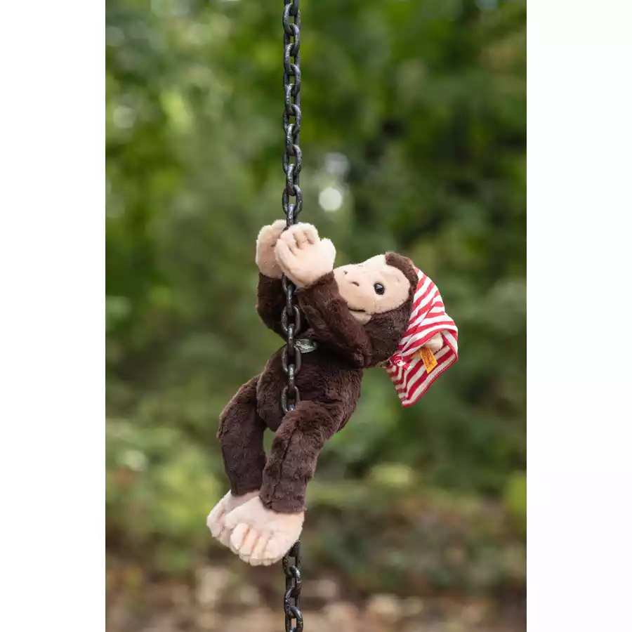 Steiff Schlenker Affe Scotty braun, 28 cm