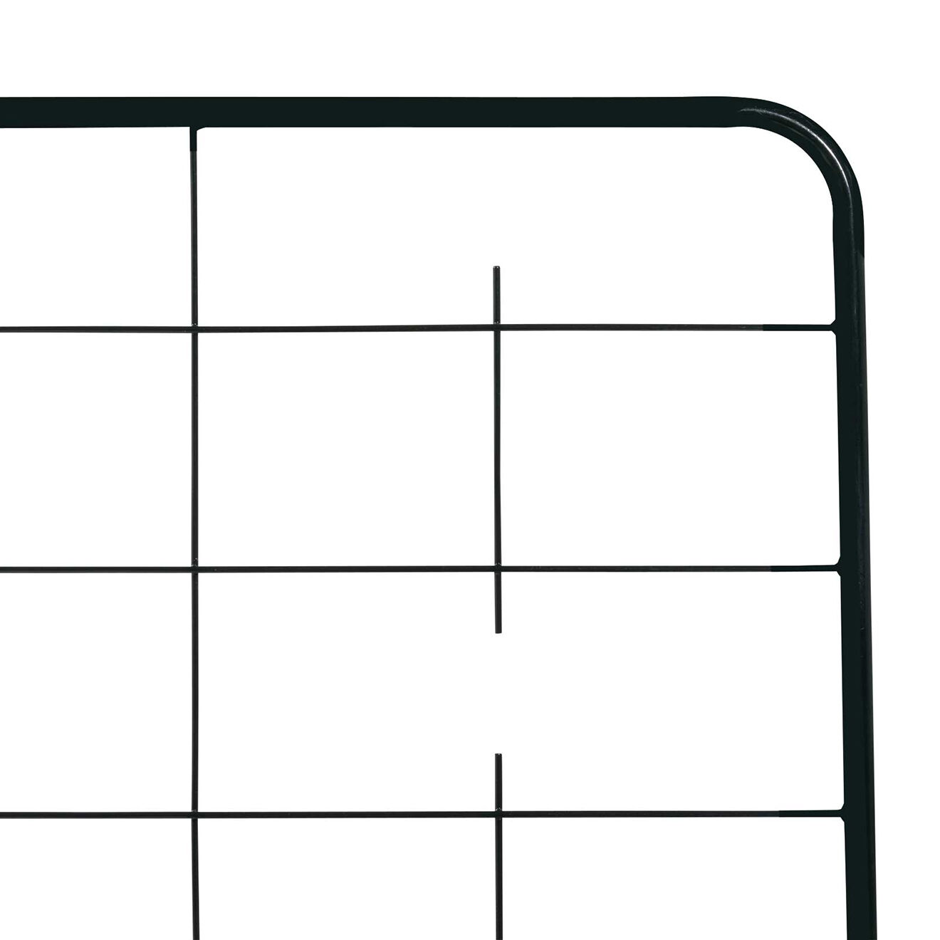 Pratik Garden Jardinière sur pied avec treillis noir/beige - 80x60x140 cm