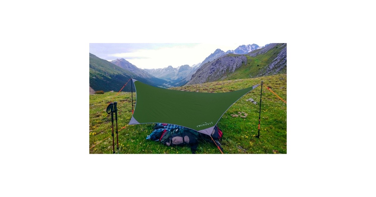 AmazonasTraveller Tarp zonnezeil  (Groen)