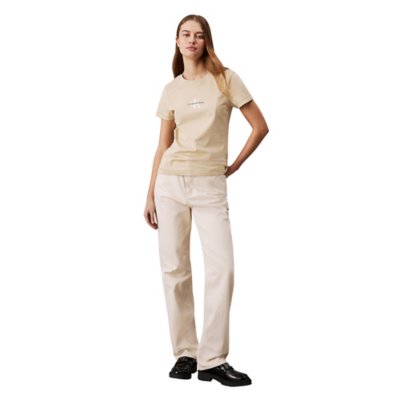 Tee-shirt à manches courtes femme Monologo Slim CALVIN KLEIN